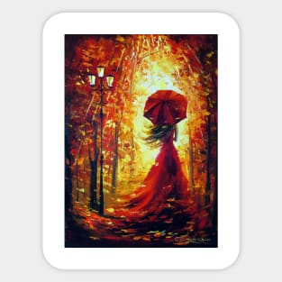 Lady Autumn Sticker